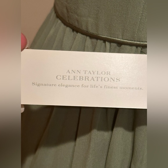 Ann Taylor NWT Maas Green Midi Strapless Dress Sz 16 iZipper And Closure on Side - Picture 11 of 16